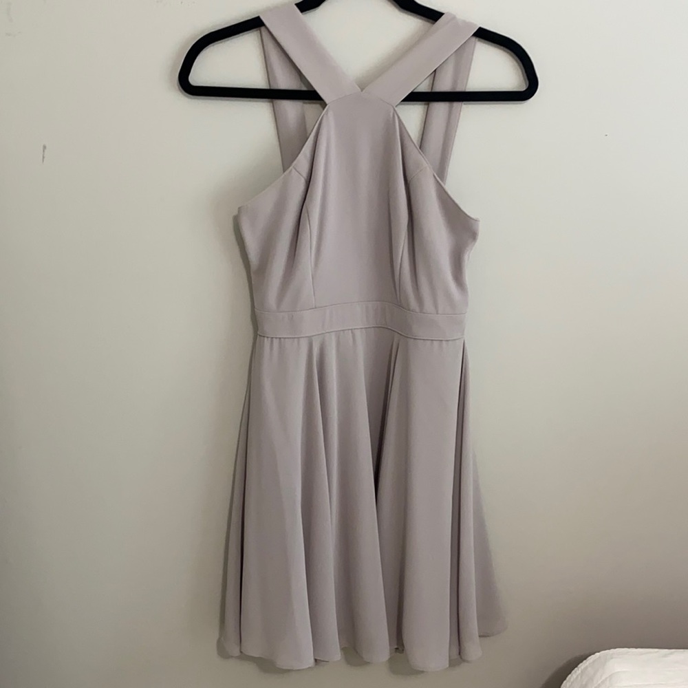 Grey Chiffon Lulu’s Mini Dress